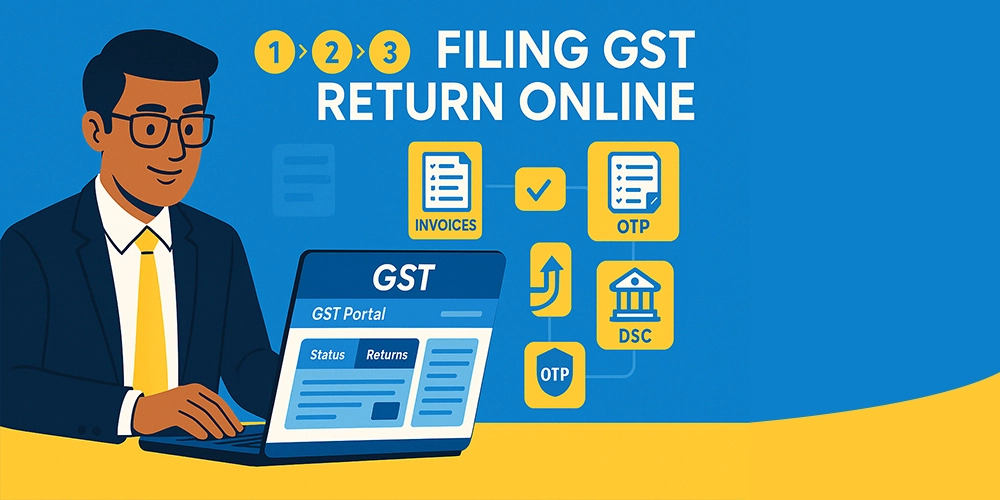 tep-by-step GST return filing guide for Indian taxpayers on GST portal