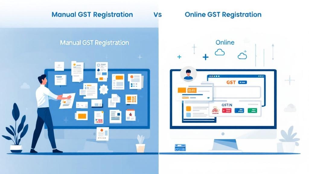 Manual vs Online GST Registration in India Key Differences & Best Option (2025)
